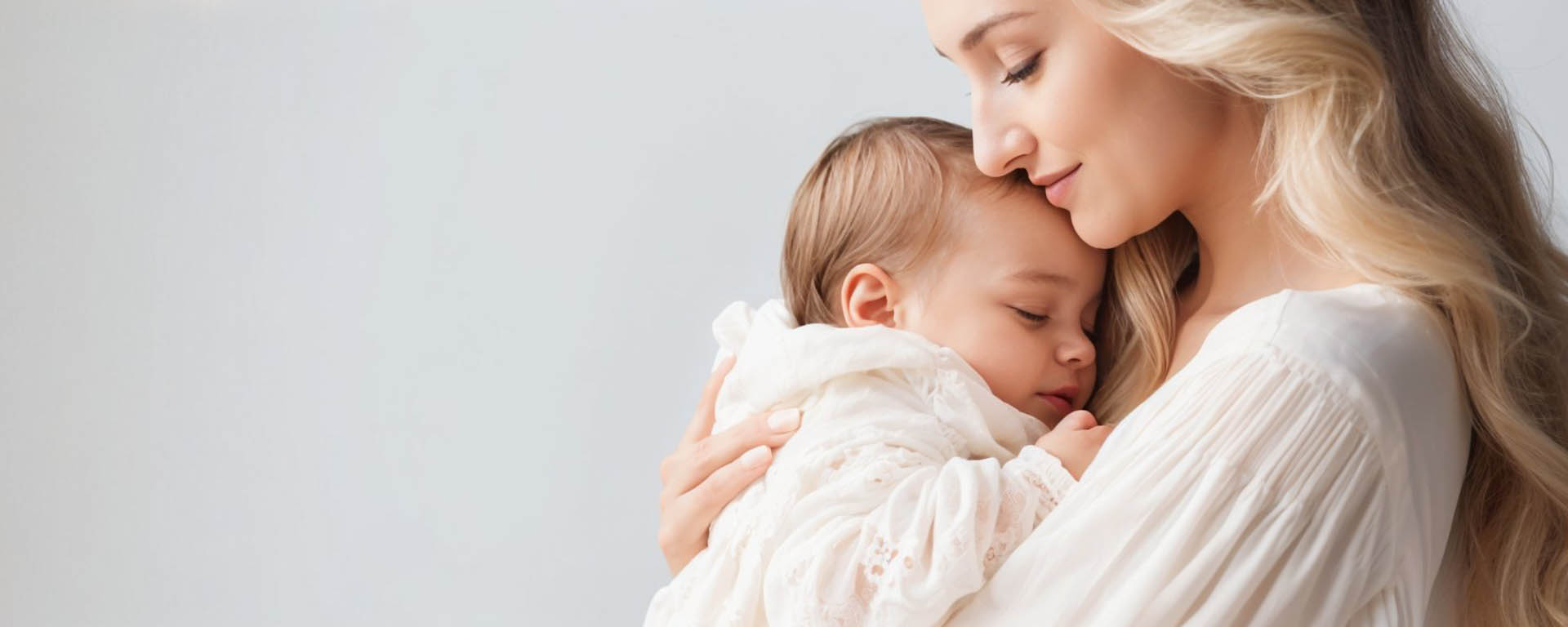 Mother holding a baby